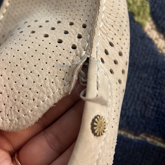 UGG Men's Bel Air Venetian Perf Leather Driving Moc Loafers - Picture 3 of 5